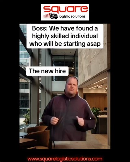 @square_logistic_solutions on Instagram: "When the boss says they hired a “highly skilled professional”… but the new hire 😅 #workplacehumor #corporatememes #officelaughs #hiringhumor #relatablereels #squarelogisticsolutions #memes"