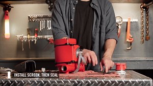 Fill-Rite NX25-120NB-AA 120V 25 GPM Bung Mounted 1" Outlet Fuel Transfer Pump w/Discharge Hose & Auto Nozzle (Red)