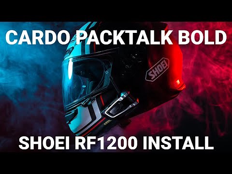 How To: Cardo Packtalk Bold JBL install in the Shoei RF1200 helmet