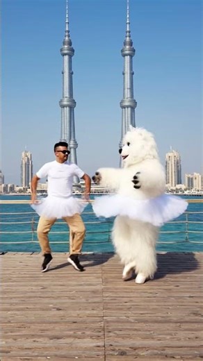 Yeti Dancing 💃 😍 With Me | #shorts #short #minivlog #kuwaitlife #shortsfeed