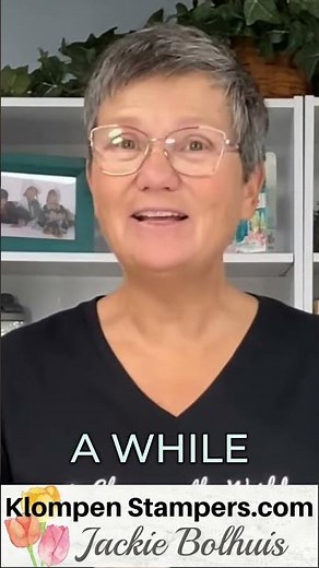 Easy Fun Fold Card: Klompen Stampers with Jackie! #shorts