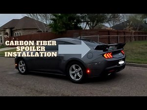 How To Install A GT500 Carbon Fiber Rear Wing Spoiler On A 2024 Ford Mustang