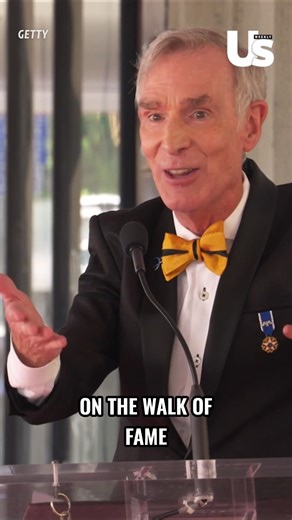 Bill Nye just got his very own star on the Hollywood Walk of Fame! 🌟 In his heartfelt speech, he shared how being recognized by his peers has always meant the world to him. | Us Weekly