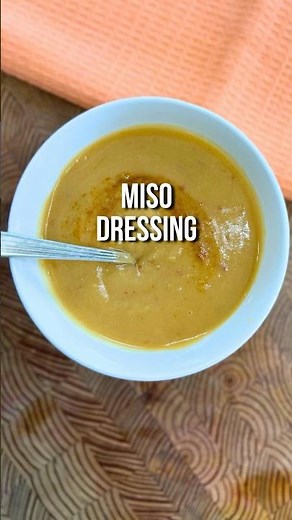 This Creamy Miso Dressing is SO Addictive | Healthy Sauce in Minutes #quickrecipe #healthy #sauce