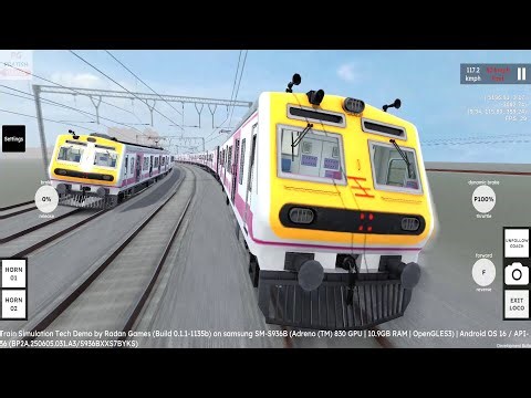 Local Train Accident in RG Train Tech Demo Android Gameplay | Mumbai Local Train Game Download