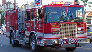 LAFD Engine 58 Responding