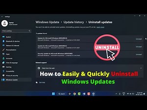 How to Uninstall Recent Updates of Windows 11 23H2/24H2 Update Quickly