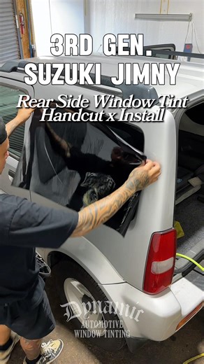 HOW TO: HANDCUT & INSTALL WINDOW TINT | 98 SUZUKI JIMNY #jimny #DynamicAWT
