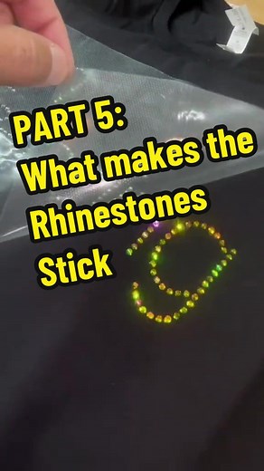 Part 5: pressing your rhinestones to your blank shirt. The hotfix rhinestones have a heat-activated glue disc on back. The heatpress liquifies the adhesive, which adheres them to your shirt. #RhinestoneShirts #rhinestonetransfer #vinylcutter #learnwithme