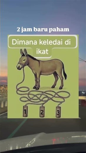Keledai nya terikat di tali nomor berapa sih?