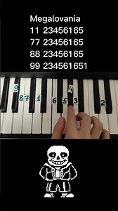 Megalovania on piano 🎹 tutorial