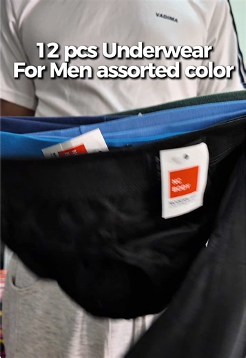 Assorted Color Men's Underwear - 12 Piece Set