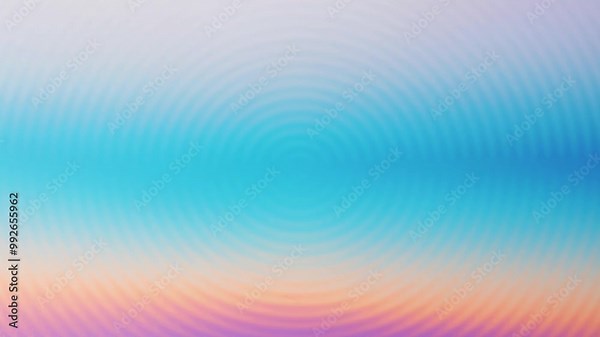Gradient moiré pattern effect with concentric circles, transitioning from deep blue to vibrant purple, creating a dynamic visual movement with light blue and pink hues.