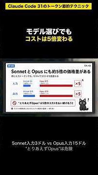 Claude Code SonnetとOpusの価格差5倍を知ってる?