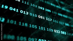 ASCII American Standard Code for Information Interchange 4k Stock Video