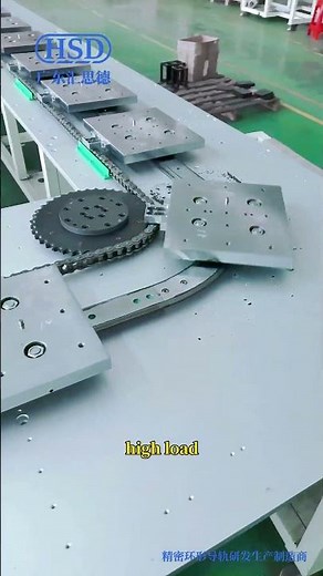 Heavy-duty V-shaped annular guide rail conveyor system, automated production conveyor equipment