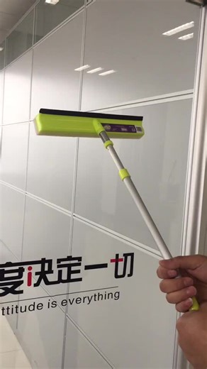 Professional Window Cleaning Tools, Flexible Handle Window Squeegee with Rubber Blade