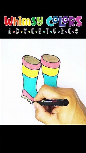 How to Draw Rain Boots for Beginners | Step-by-Step Easy Drawing Tutorials