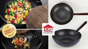 6 comments | Pre-order Sale! First come, first serve! Uncoated 32CM Chinese Traditional Blacksmith Hand Forged Iron Round Bottom Wok with Wooden Lid, Cast Iron Stir-fry Pan with Chinese Fir Lid (PFOA free, usable with Induction Cooker) • 家用 32CM精铸养生无涂层不粘手打生铁炒锅/健康炒锅 (无PFOA, 电磁炉可用) Please visit our store: https://bit.ly/2vtYVqg | Home Maker | Facebook