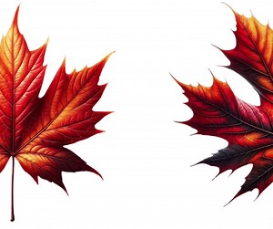 Maple Leaf Clipart Bundle: Autumn Watercolor PNG & SVG (digital Download) - Etsy Canada