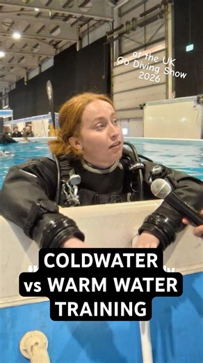 Coldwater dive training VS learning to dive in tropical waters 🤿🧐 #scubadiving #coldwaterdiving