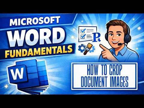 How to Crop Images in Microsoft Word (Beginner Tutorial) | Microsoft Word Fundamentals