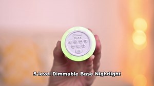 Soothing Sounds White Noise Machine Portable Sleep Machines with 30 Relaxing Sounds 12 Color Options 5 Adjustable Brightness 32 Volume Levels 4 Timer for Baby and Adult Perfect for Home Travel Office