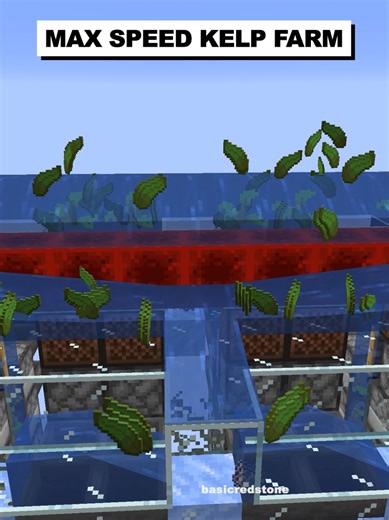 Max Speed Kelp Farm for Donut SMP! Get schematics in bio! #donutsmp #minecraft #minecraftfarm