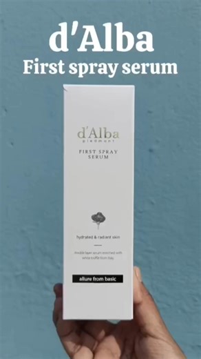 d'Alba first serum spray review✨#honestreview #serum #spray #viral #products #video #beauty #creator