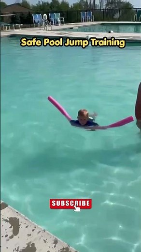 Safe Pool Jump Training 🏊 | #shorts
