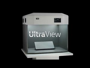 Pre programmed LED light sources in one all LED UltraView light booth including LED CIE D65 and D50