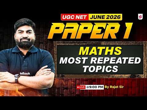 UGC NET Paper 1 | UGC NET Maths Paper 1 | UGC NET Paper 1 Maths Most Repeated Topics By Rajat Sir