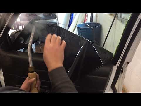 Using a steamer to remove film : how to tint car windows
