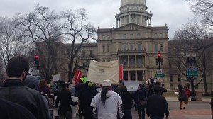 Student protest in Lansing, Mich. leads to one arrest