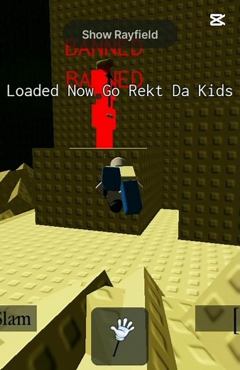 Ban hammer😏 #roblox #hacker