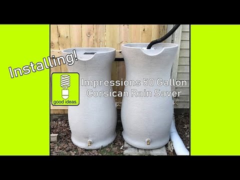 Installing Good Ideas Impressions 50 Gallon Corsican Rain Saver : Costco