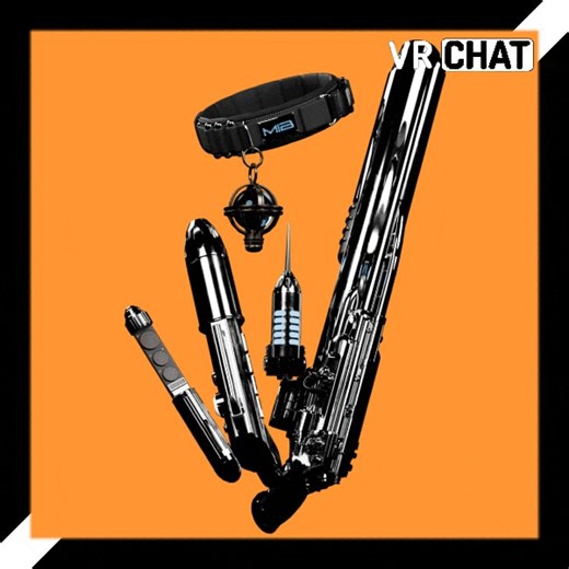Got a big asset release today. A variety of equipment inspired by the MIB movies.Included in the package is:-Standard issue MIB pistol-Noisy cricket-Pulsar blaster-Custom made collar with galaxy marble (included spp file)-Remake of the neuralizer#vrchat #vrchatassets