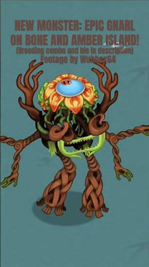 NEW MONSTER: EPIC GNARL ON BONE AND AMBER ISLAND! #msm #mysingingmonsters #boneisland #amberisland