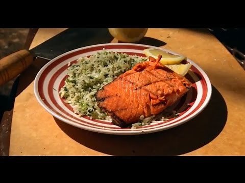 Cooking Salmon on an Open Fire
