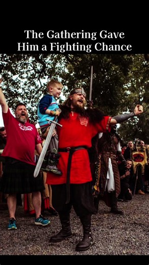 It’s not a renfaire… it’s the @NorseForged Gathering ⚒️ And to Declan, son of Boston, warrior of the Wyrd of the Worldtree Campaign… currently fighting Stage 4 cancer, a rare form that claims many far too young. Yet despite that, he stands as one of the brightest lights among us. A fierce warrior with NO QUIT, unmatched courage, and a heart worthy of saga. I cannot fully describe the feeling in the air during this ceremony. It was powerful. Encampment after encampment welcomed him with open arms