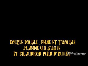 Double , trouble - Harry potter's choir [COVER] French with lyrics