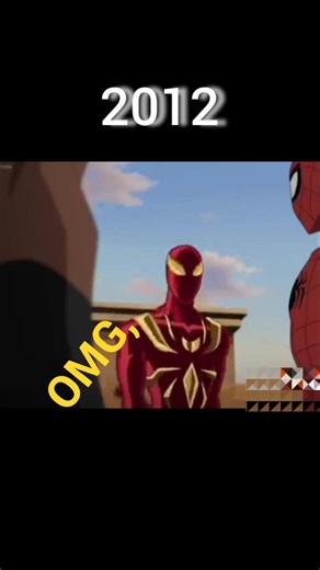 {IRON SPIDER SUIT}💥🤯📸💯 [2012 AND 2021]Spider-Man MARVEL #edit #video#ironman #ironspidersuit #shorts