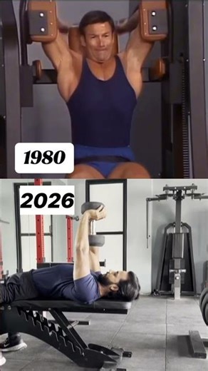 1980s Machine Pullover vs 2026 Dumbbell Pullover 💪 Old School vs Modern Training #shorts