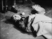 B/W 1945 dead body of Nazi Heinrich Himmler lying on floor after...