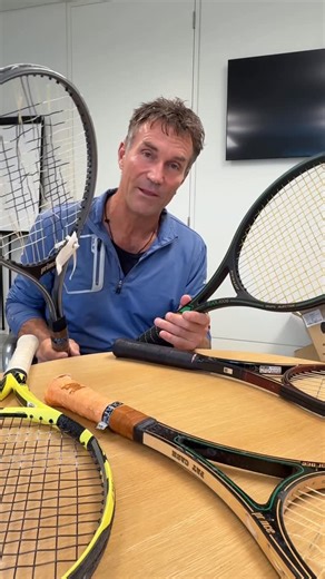 Pat Cash on Instagram: "Looking back at a few of my old rackets and a few I got from my opponents including John McEnroe 🎾🏆 #wimbledon #tennis #sports #rackets #tennisracket"