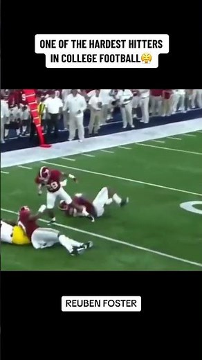 Alabama's Reuben Foster was one BIGGEST HITTERS in CFB history 💪#shorts