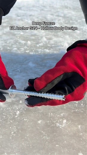 Deep Freeze Fishing | Anyone who’s twisted a traditional ice anchor in by hand knows the struggle… Put the swearing behind you. The EZ Anchor G24’s hollow body... | Instagram