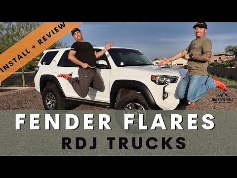 RDJ TRUCKS PRO-X-TEND STREAMLINE FENDER FLARES INSTALL on 5th Gen Toyota 4Runner
