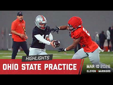 Highlights from Ohio State's first spring practice of 2026