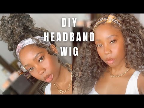 How to make a headband wig in 5 minutes | Headband wig tutorial